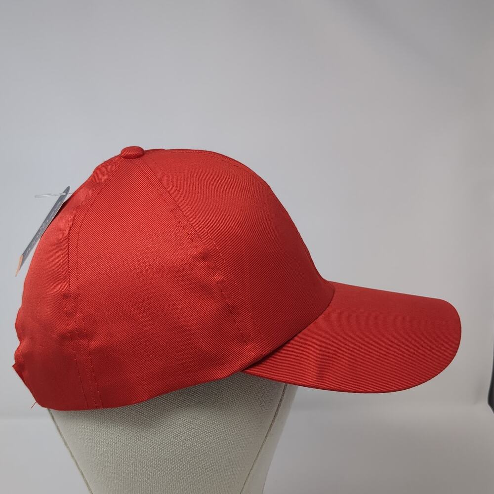 Juncture Strapback Hat Red One Size Solid Adjusta… - image 4